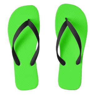 Neon Green Flip Flops