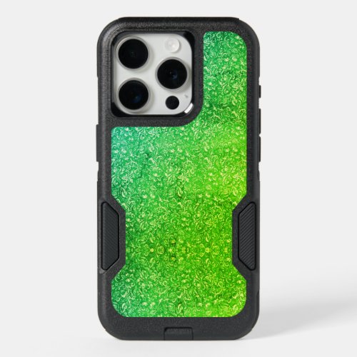 Neon Green Floral Bright Colorful Vitality iPhone 15 Pro Case