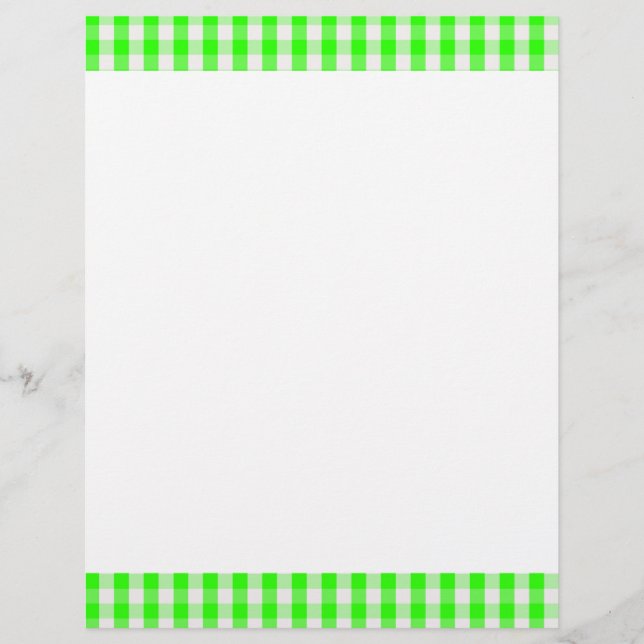 Neon Green Gingham Pattern by Shirley Taylor (Front)