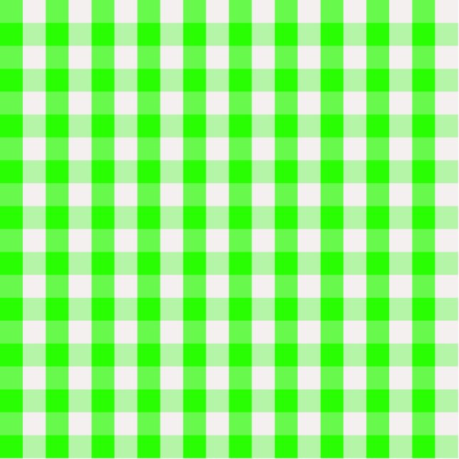 Neon Green Gingham Pattern by Shirley Taylor Cutout (Front)