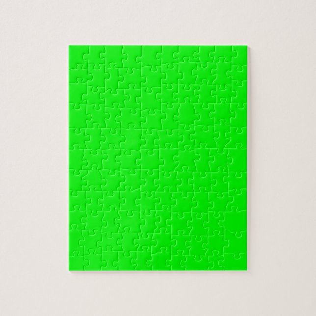 Neon green hex 00FF00 Jigsaw Puzzle (Vertical)