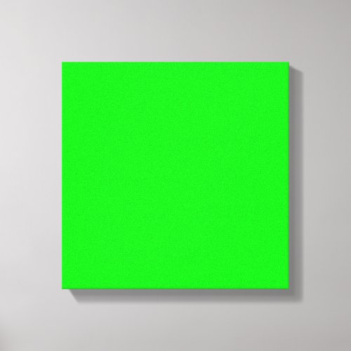 Neon green hex code 00FF00 Canvas Print