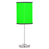 Neon green hex code 00FF00 Table Lamp (Back)
