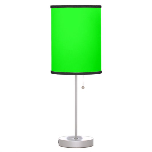 Neon green hex code 00FF00 Table Lamp (Left)