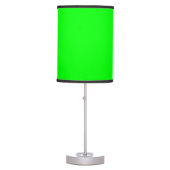 Neon green hex code 00FF00 Table Lamp (Front)