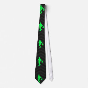 Neon Green, Hot Pink, Basketball Player, Black Tie