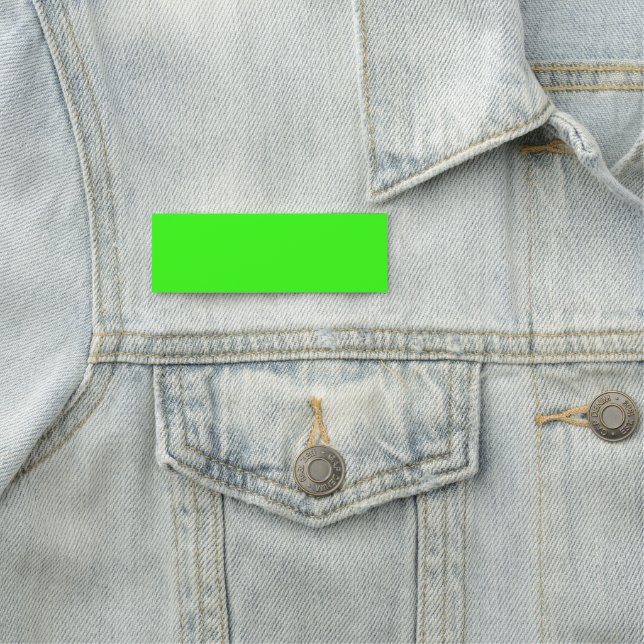 Neon Green ID Tag – Customizable (In Situ)