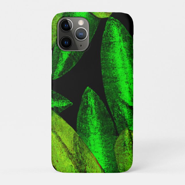 Neon Green Leaves Art. Buy Now Case-Mate iPhone Case (Back)