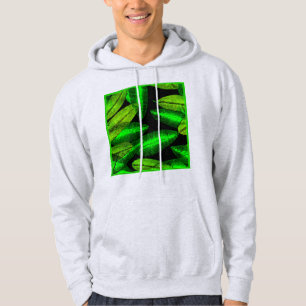 Neon Green Leaves Art. Buy Now Hoodie