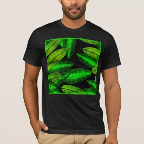 Neon Green Leaves Art Buy Now T_Shirt