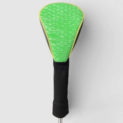Neon Green Lime Mojito Mint Pop Bubble Wrap Golf Head Cover