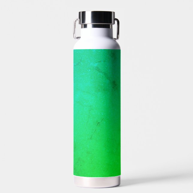 Neon Green Marble Water Bottle (Front)