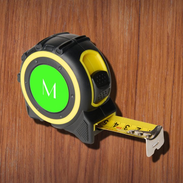 neon green   -  monogrammed  tape measure (Creator Uploaded)