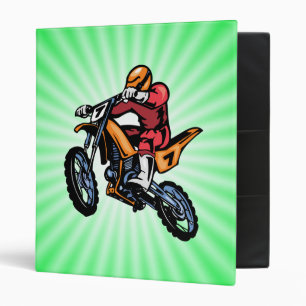 Neon Green Motocross Binder