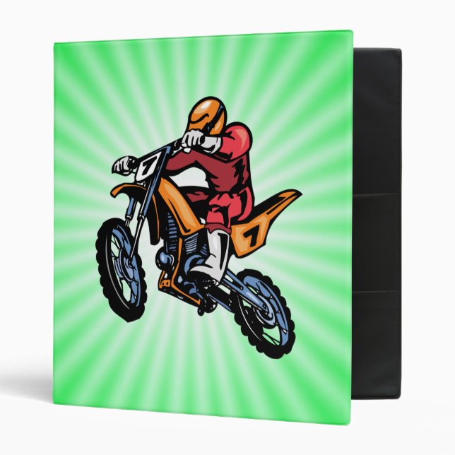 Neon Green Motocross Binder (Front/Inside)