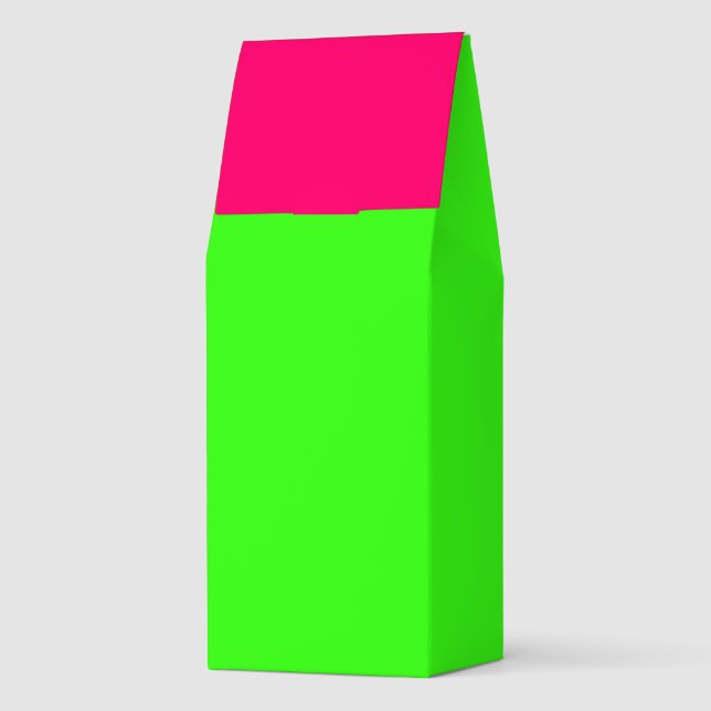 Neon Green & Neon Pink Custom Coffee Bag (Back)