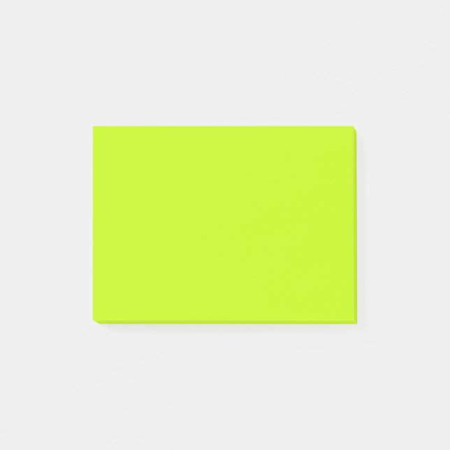 Neon Green Neon Yellow Highlighter Color Vivid Post-it Notes (Front)
