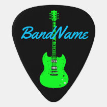 neon green on black, electric guitar pick neon green on black, electric guitar pick