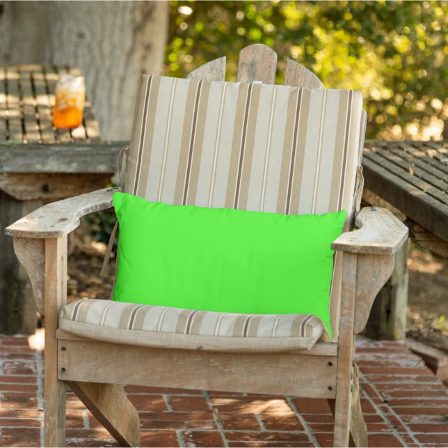 Neon Green Outdoor Lumbar Pillow (Chair)