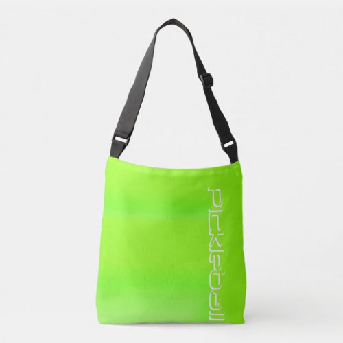 Neon Green Pickleball Logo Crossbody Bag