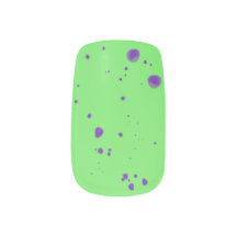 Neon Green Purple Splotches