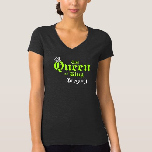 Neon Green Queen Womens BellaCanvas T_Shirt