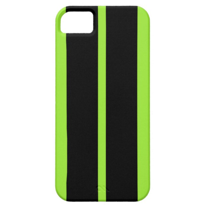 NEON GREEN RACING STRIPE CAR HOOD iPhone 5 CASES