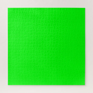 neon green screen, bright solid color cool jigsaw puzzle