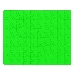 neon green screen, bright solid color cool jigsaw puzzle