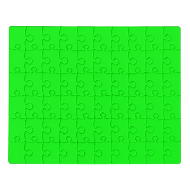 neon green screen, bright solid color cool jigsaw puzzle (Puzzle Horizontal)