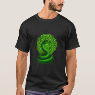 Neon Green Serpent Mandala T-Shirt