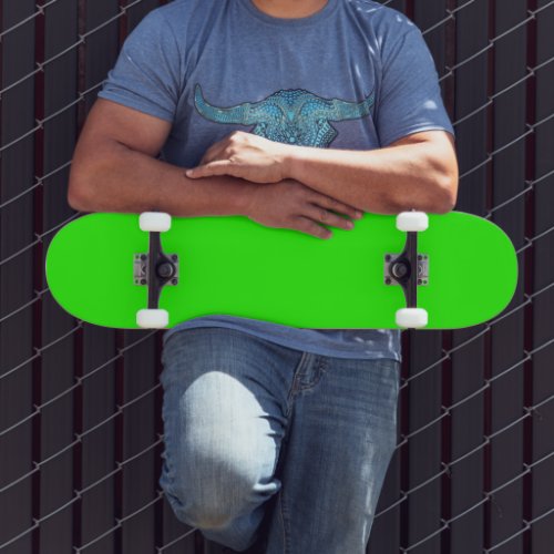 Neon Green Skateboard