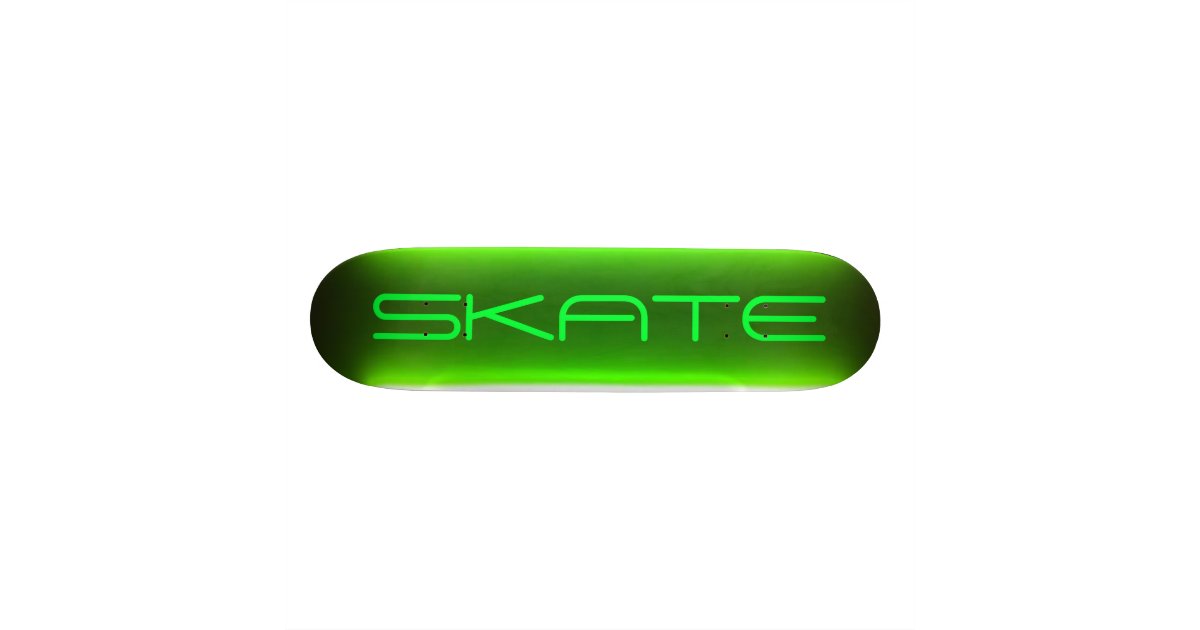 Neon Green Skateboard