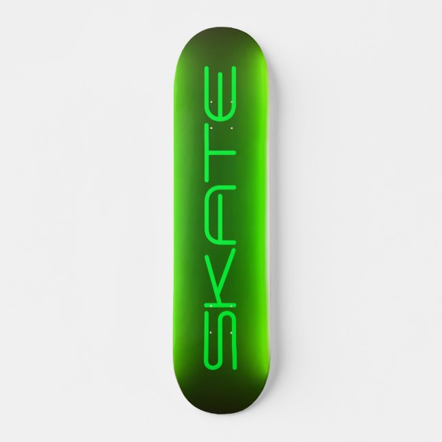 Neon Green Skateboard Deck (Front)