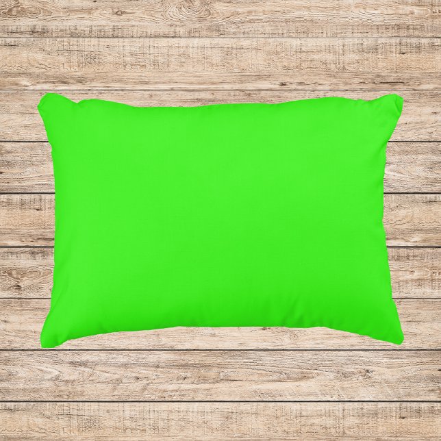 Neon Green Solid Color Accent Pillow (Creator Uploaded)