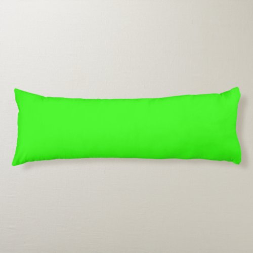 Neon Green Solid Color Body Pillow