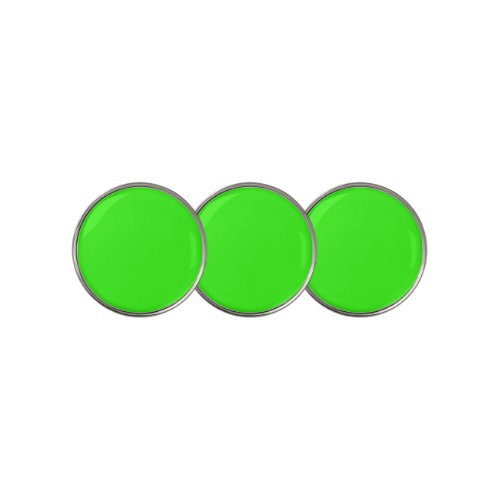 Neon Green Solid Color  Classic Golf Ball Marker