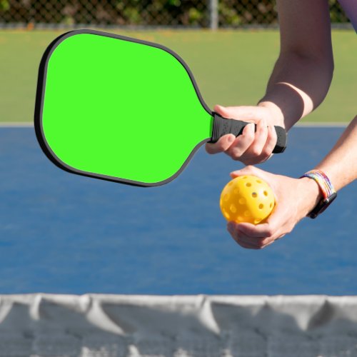 Neon Green Solid Color  Classic Pickleball Paddle