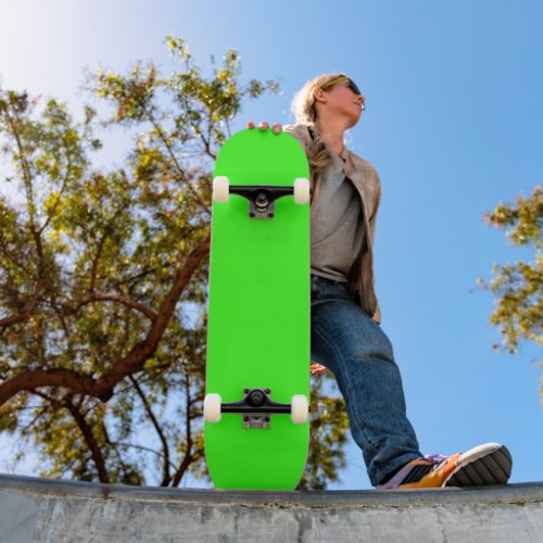 Neon Green Solid Color  Classic Skateboard