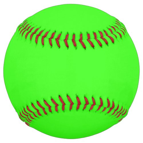 Neon Green Solid Color  Classic Softball