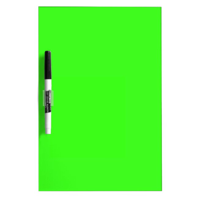 Neon Green Solid Color  Dry Erase Board (Front)