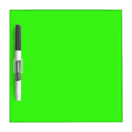Neon Green Solid Color Dry Erase Board