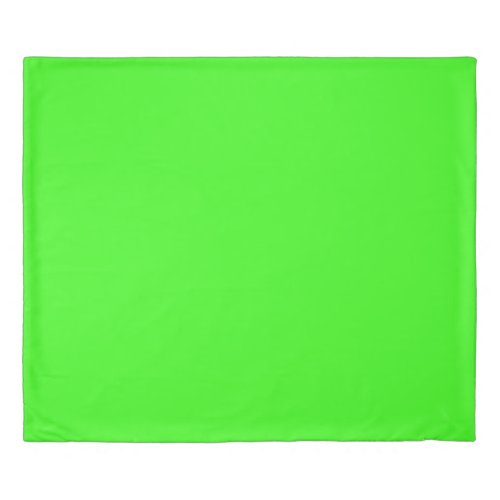 Neon Green Solid Color Duvet Cover