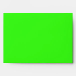 Neon Green Solid Color Envelope