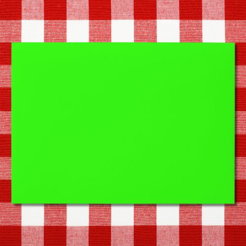 Neon Green Solid Color Envelope