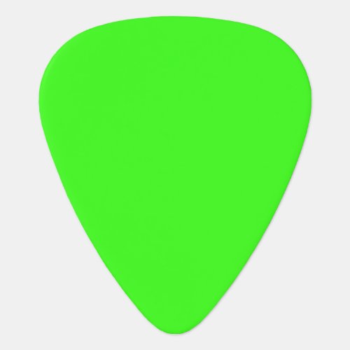 Neon Green Solid Color Guitar Pick