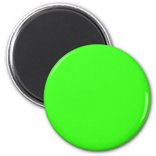 Neon Green Solid Color Magnet