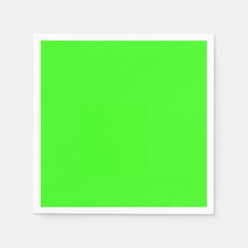 Neon Green Solid Color  Napkins