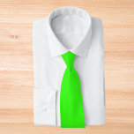 Neon Green Solid Color Neck Tie<br><div class="desc">Neon Green Solid Color</div>