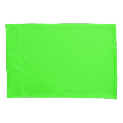 Neon Green Solid Color Pillow Case